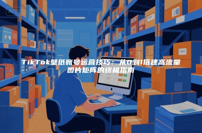 TikTok壁纸账号运营技巧：从0到1搭建高流量图片矩阵的终极指南