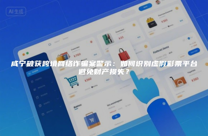 咸宁破获跨境网络诈骗案警示：如何识别虚假彩票平台避免财产损失？