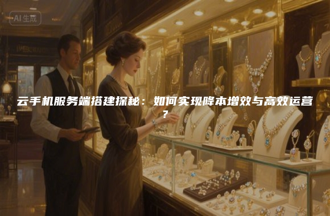 云手机服务端搭建探秘:如何实现降本增效与高效运营?