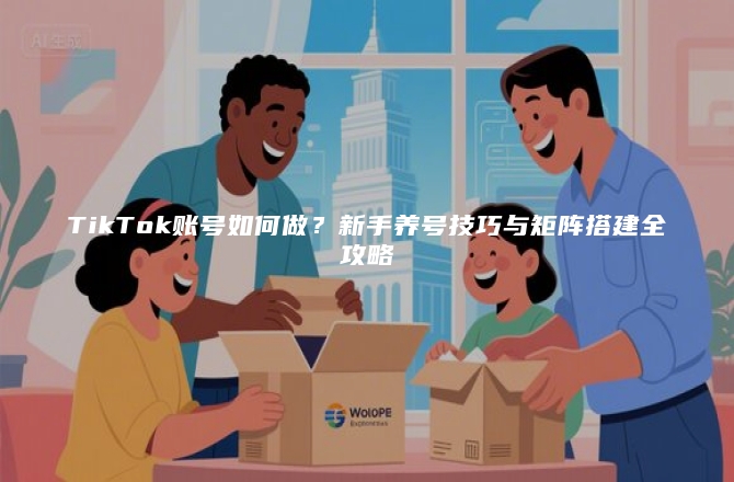 TikTok账号如何做？新手养号技巧与矩阵搭建全攻略