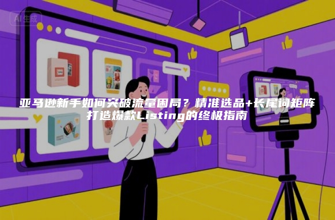 亚马逊新手如何突破流量困局？精准选品+长尾词矩阵打造爆款Listing的终极指南
