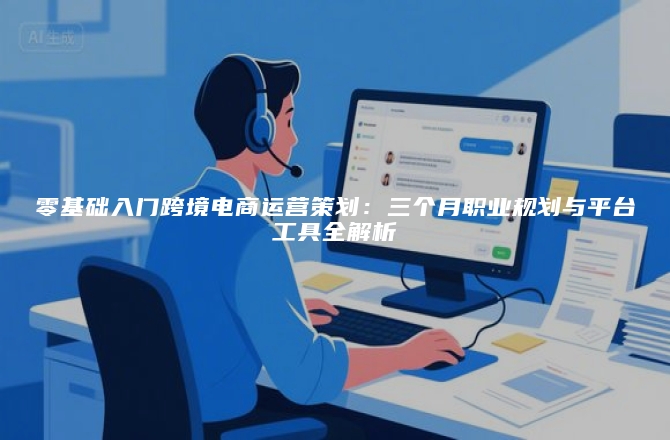 零基础入门跨境电商运营策划：三个月职业规划与平台工具全解析